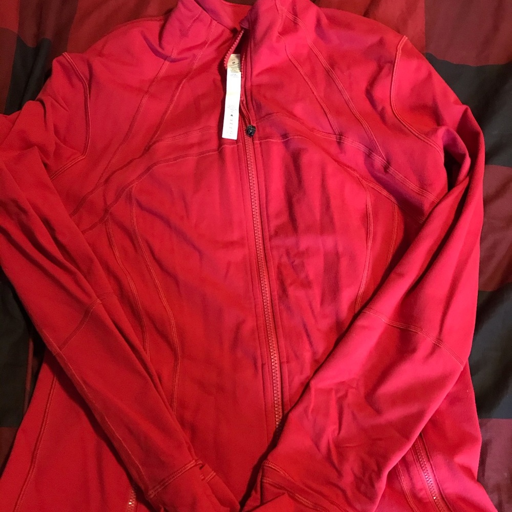 Red Lululemon Define Jacket